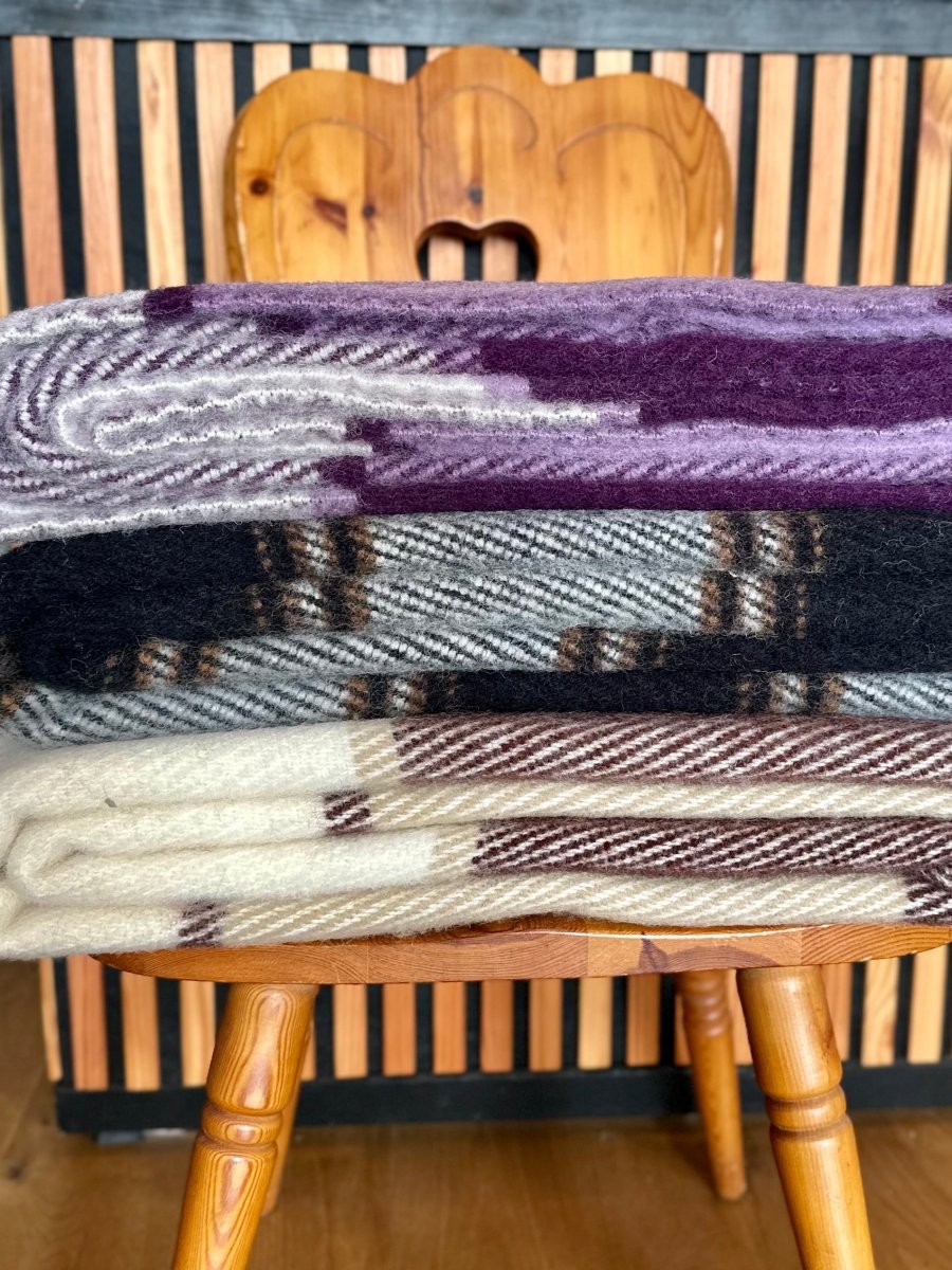 Decke aus 100% Wolle in viele Farben - The Baltic Shop
