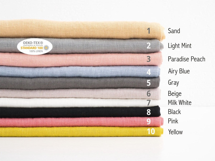 Dünner Leinenschal ohne Fransen in verschieden Farben - The Baltic Shop