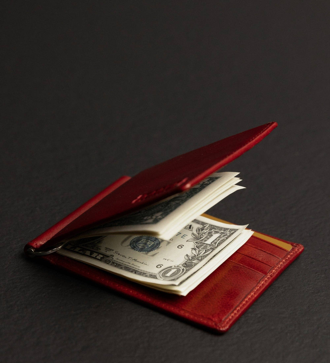 Leder-Geldklammer-Portemonnaie - The Outsider