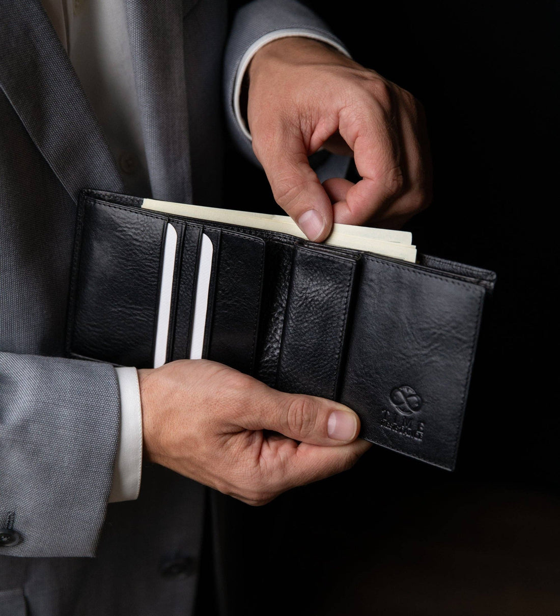 Faltbrieftasche aus Leder - Daniel