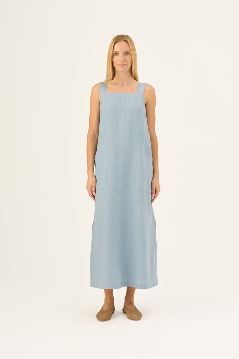 Fugue Leinenkleid in Allure - Langes Leinenkleid - The Baltic Shop