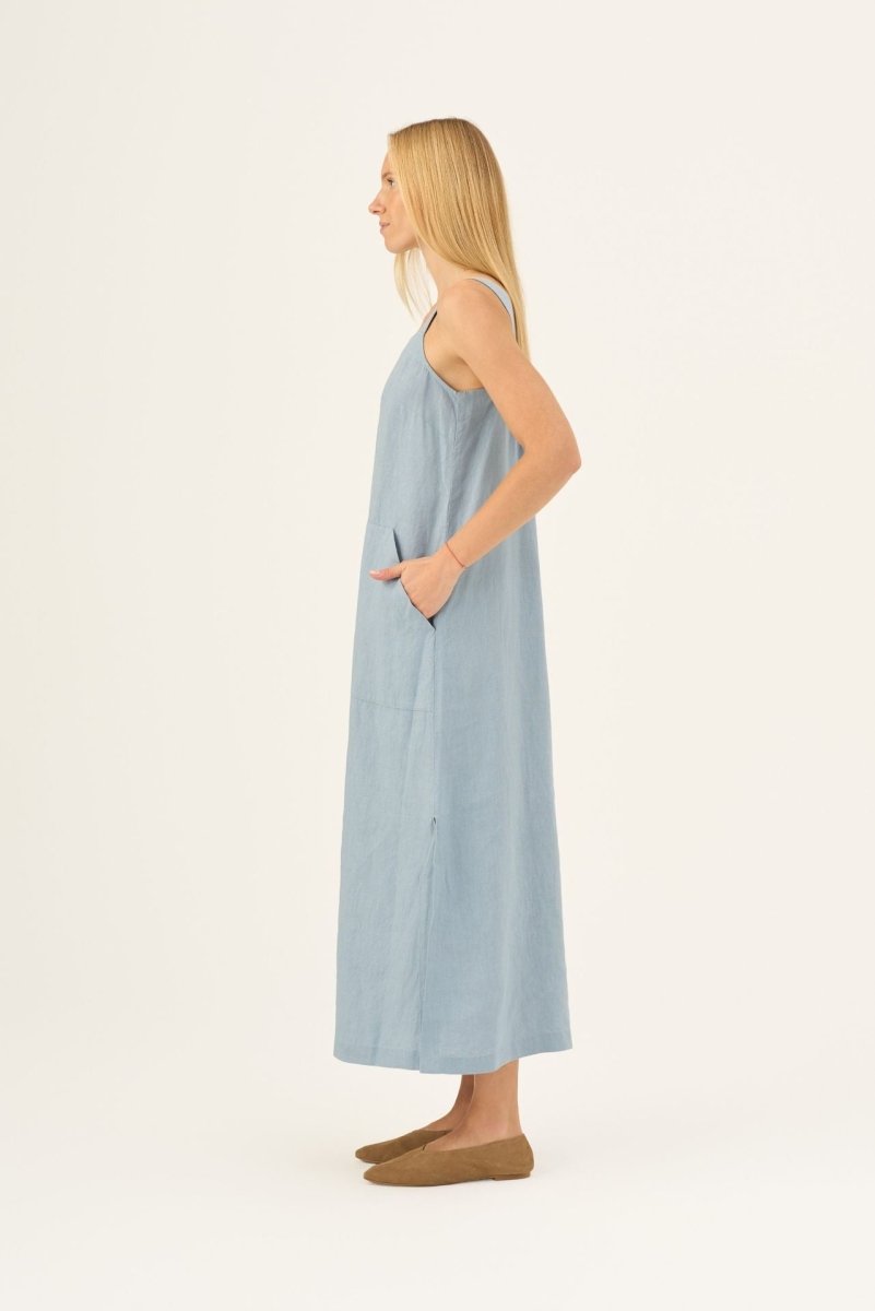 Fugue Leinenkleid in Allure - Langes Leinenkleid - The Baltic Shop
