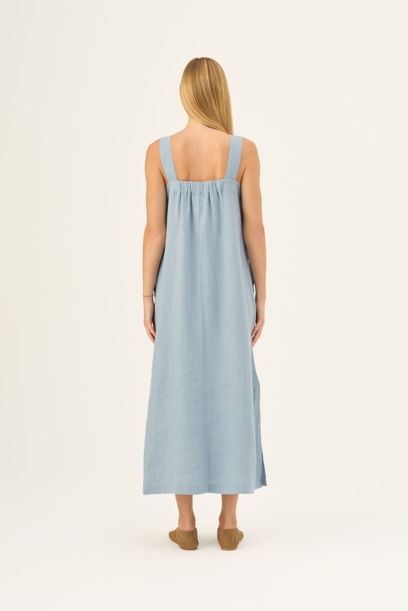 Fugue Leinenkleid in Allure - Langes Leinenkleid - The Baltic Shop