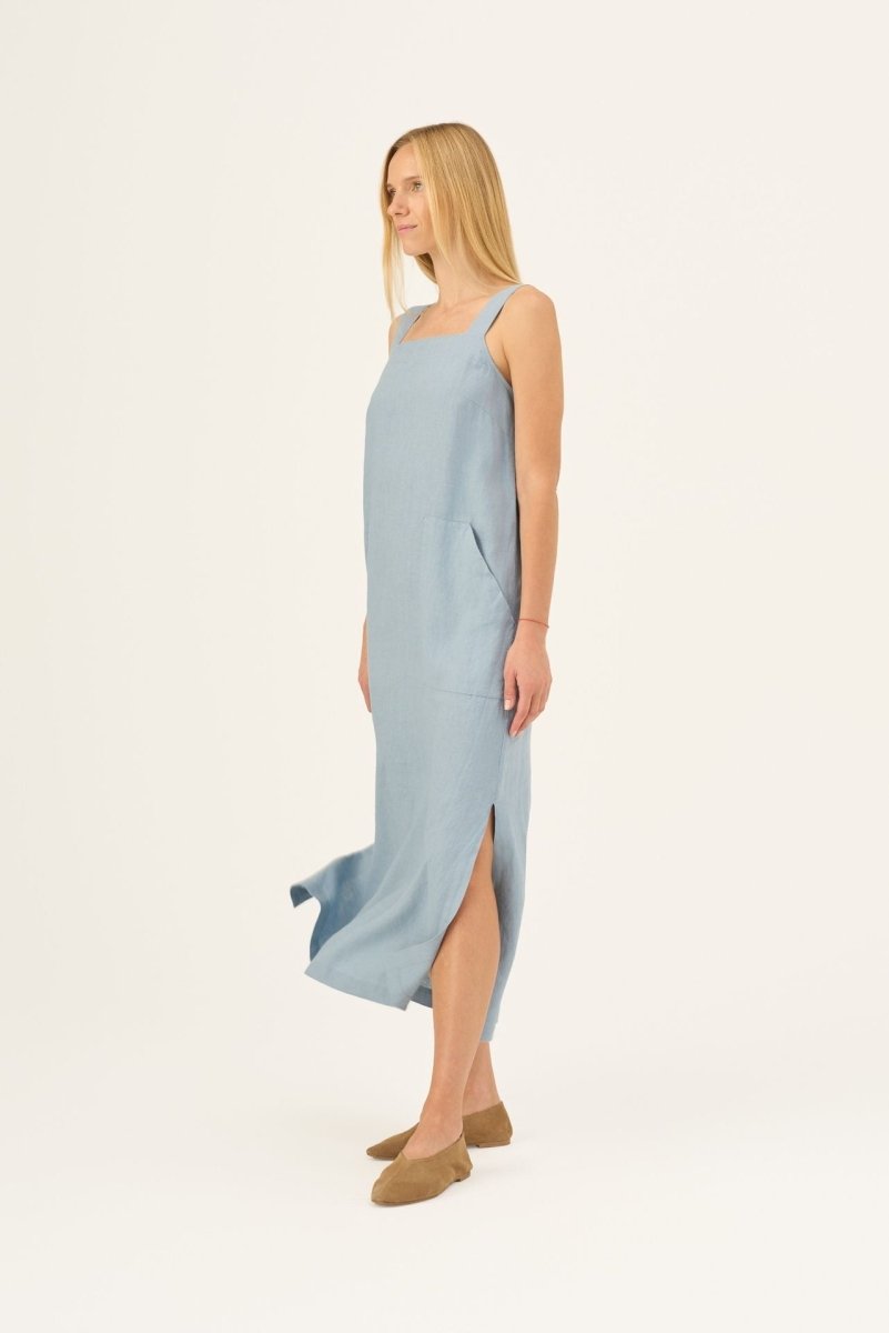 Fugue Leinenkleid in Allure - Langes Leinenkleid - The Baltic Shop