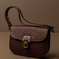 Geflochtene Ledertasche in Braun - The Baltic Shop