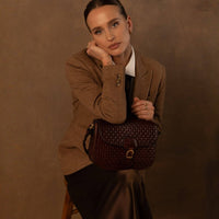 Geflochtene Ledertasche in Braun - The Baltic Shop