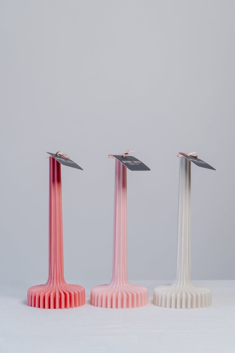 Geometrische Stabkerze aus Rapswachs - The Baltic Shop