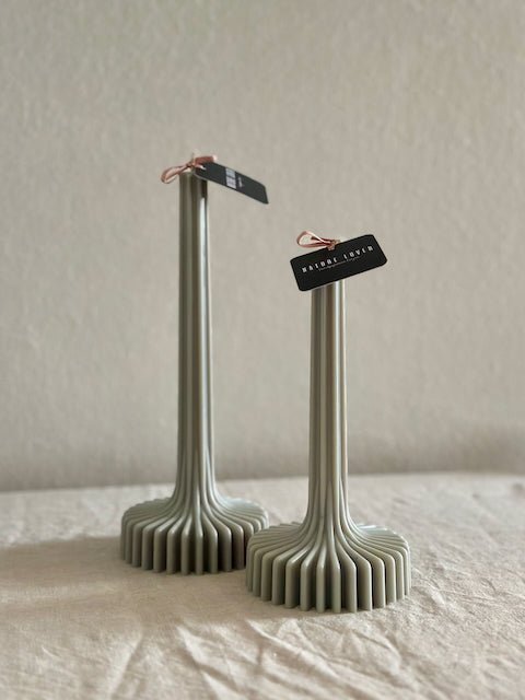 Geometrische Stabkerze aus Rapswachs - The Baltic Shop