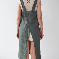 Crossback Latzschürze aus Leinen in viele Farben