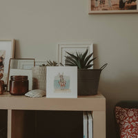 Hase am Strand / Klappkarte - The Baltic Shop