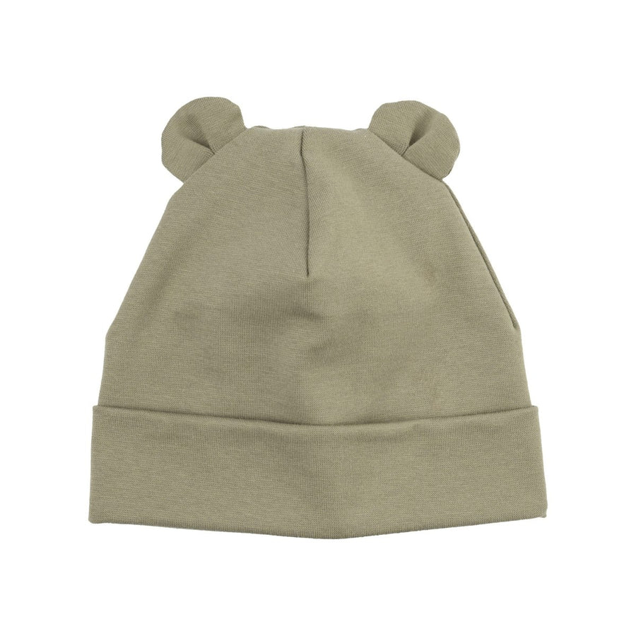 Haube mit Teddy Ohren aus Bio Baumwolle in 2 Farben - The Baltic Shop