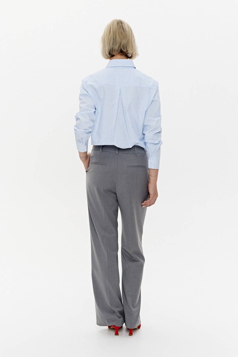 Hemd 'CAPRI' | gestreifte Baumwolle mit Mikroflocken - Detail - The Baltic Shop