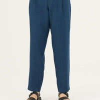 Herren Leinenhose in Navy – Lockere Hose aus 100 % Leinen - The Baltic Shop