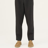 Herren Leinenhose in Schwarz – Lockere Hose aus 100 % Leinen - The Baltic Shop