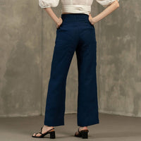 Hochdrapierte Leinenhose - The Baltic Shop