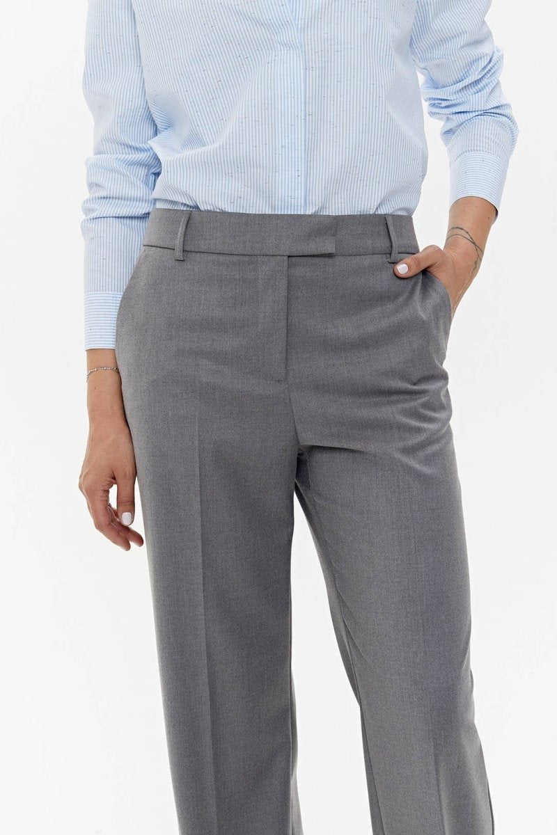Hose 'MANHATTAN' | Gerade geschnitten in Wolkengrau - The Baltic Shop