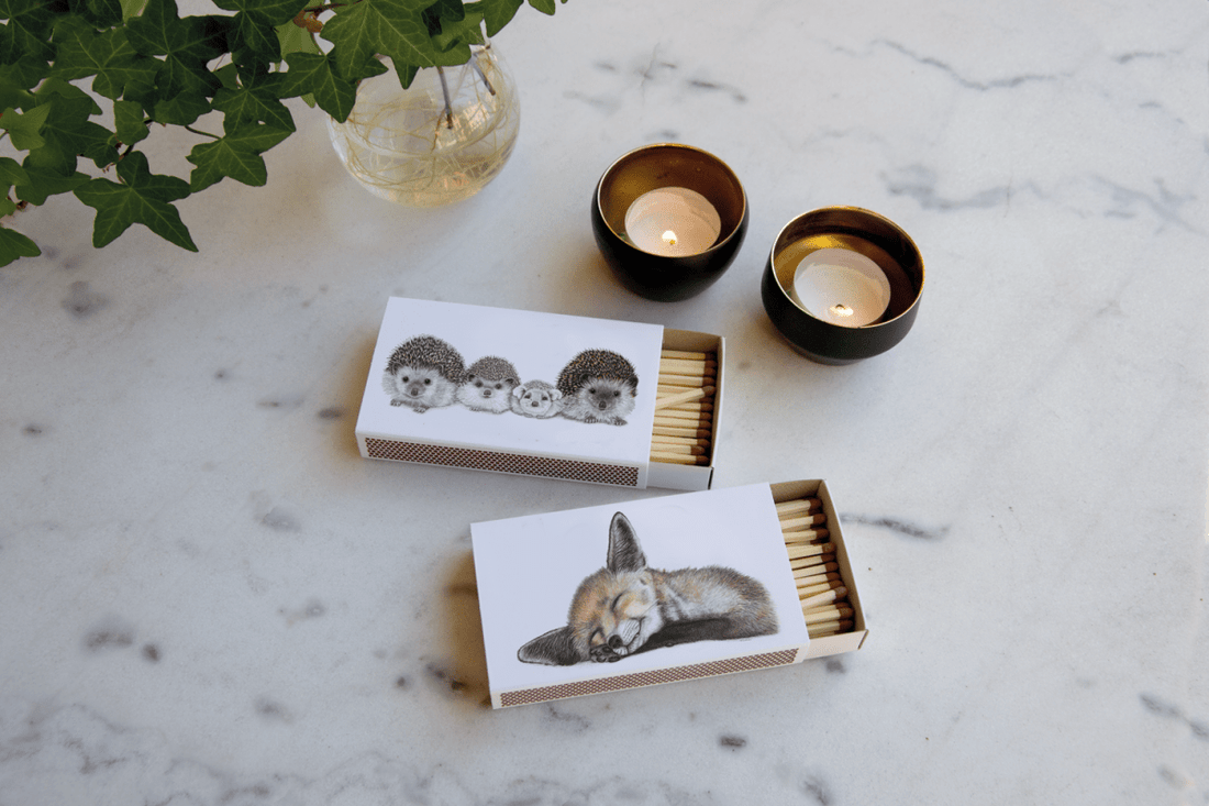 Igel Familie - Streichholzschachtel - The Baltic Shop
