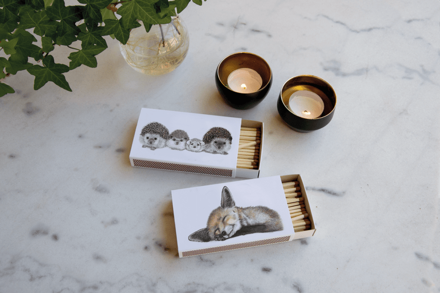 Igel Familie - Streichholzschachtel - The Baltic Shop