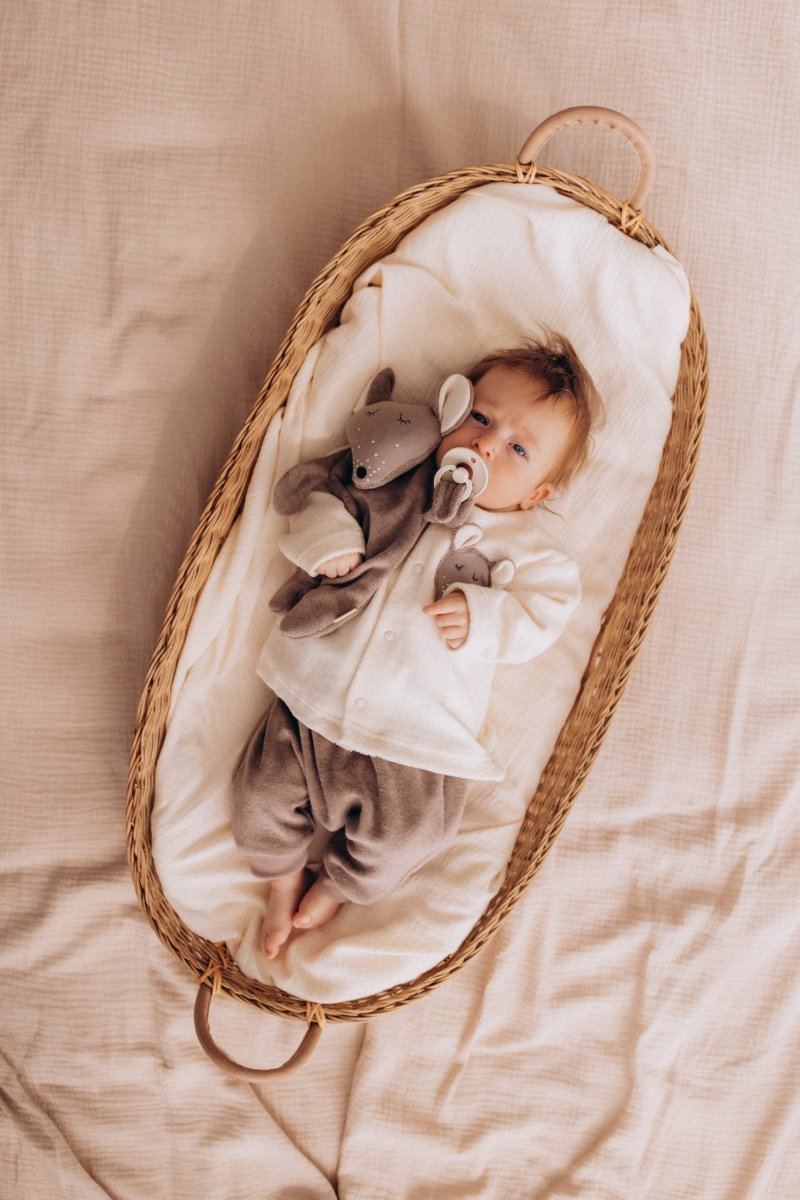 Jacke aus Bio Baumwolle mit Maus Stickerei - The Baltic Shop