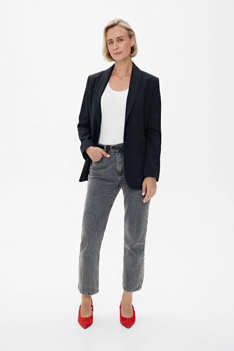 Jeans LA PARISIENNE in rauchgrau - The Baltic Shop