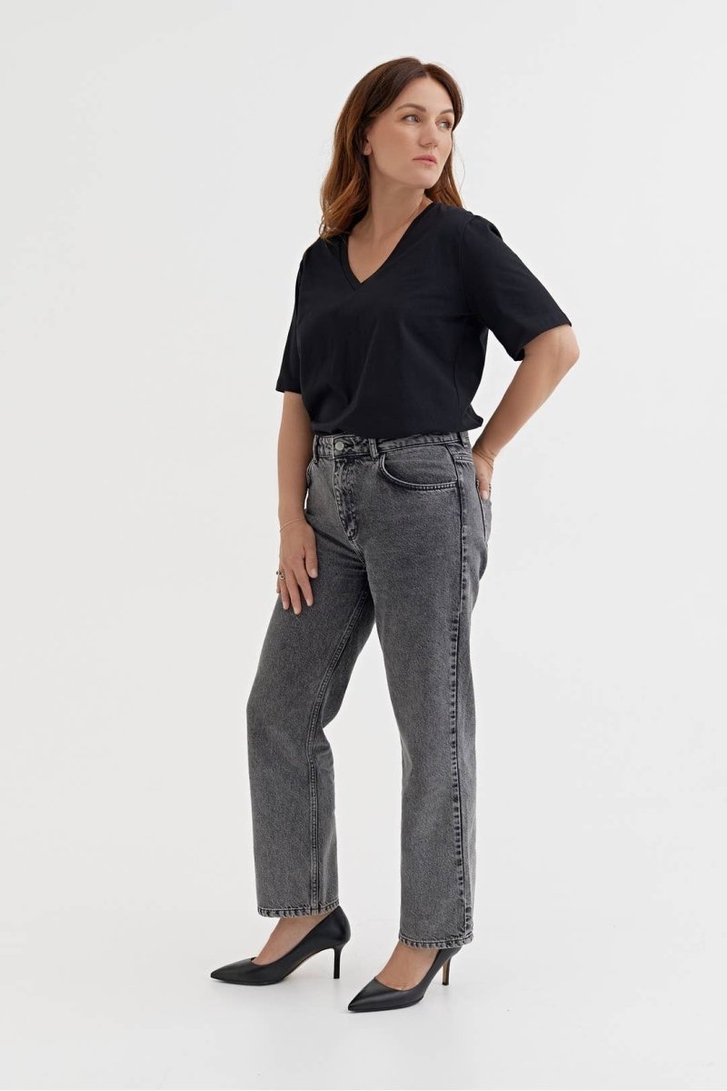 Jeans LA PARISIENNE in rauchgrau - The Baltic Shop