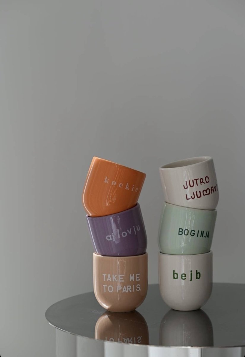 Keramiktasse - Ajlovju (I Love You) - The Baltic Shop