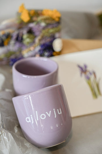 Keramiktasse - Ajlovju (I Love You) - The Baltic Shop