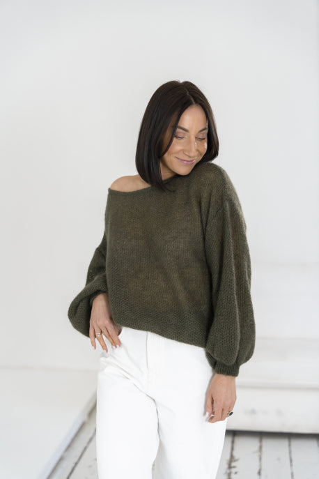 Pullover aus Kid Mohair & Seide