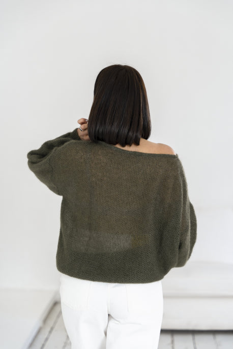 Pullover aus Kid Mohair & Seide