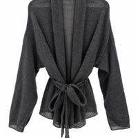 Kidmohair & Seide Strickjacke – handgefertigt in Lettland - The Baltic Shop