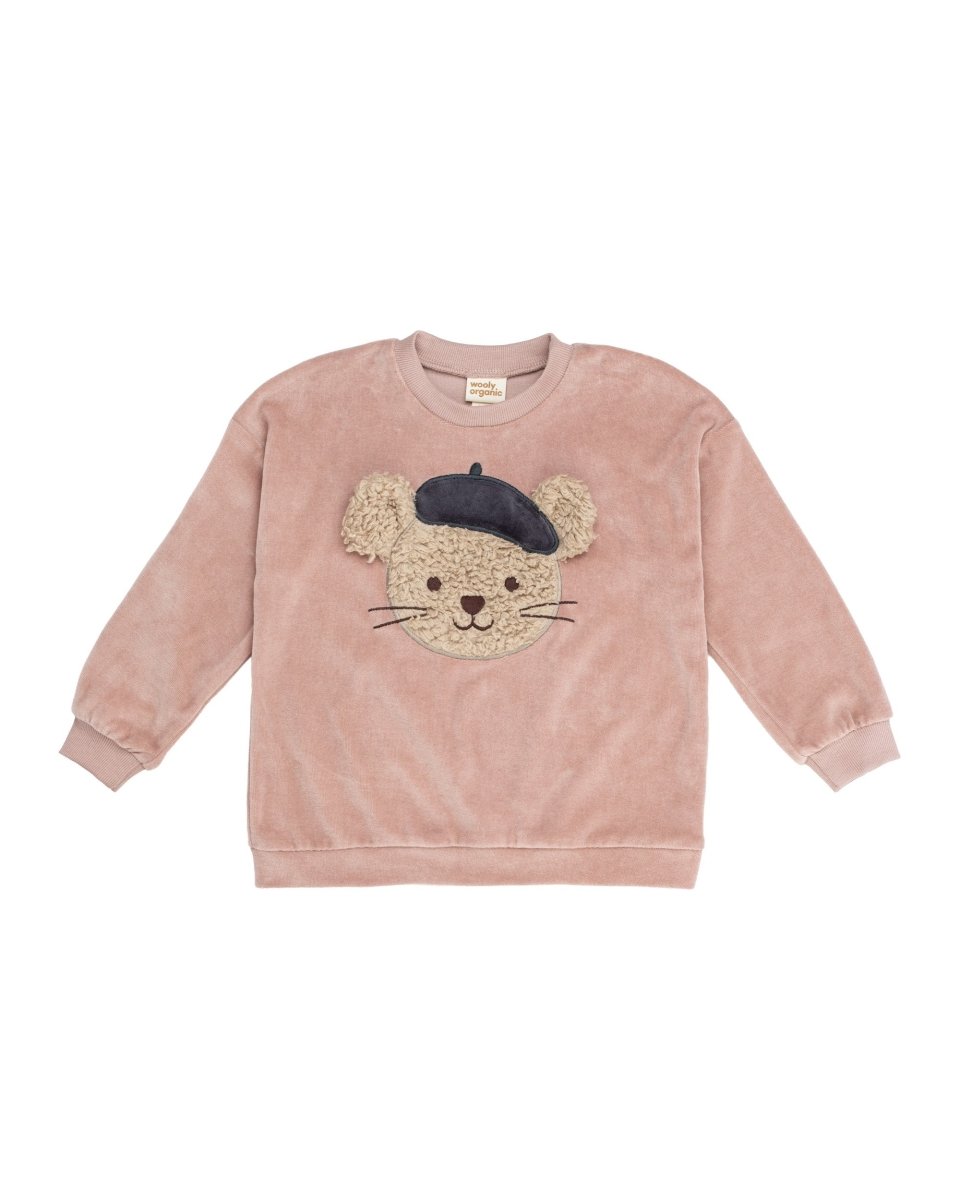 Kinderpullover aus Bio-Baumwollvelours - The Baltic Shop