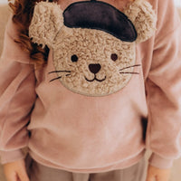 Kinderpullover aus Bio-Baumwollvelours - The Baltic Shop