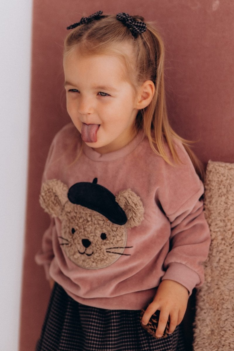 Kinderpullover aus Bio-Baumwollvelours - The Baltic Shop