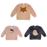Kinderpullover aus Bio-Baumwollvelours - The Baltic Shop