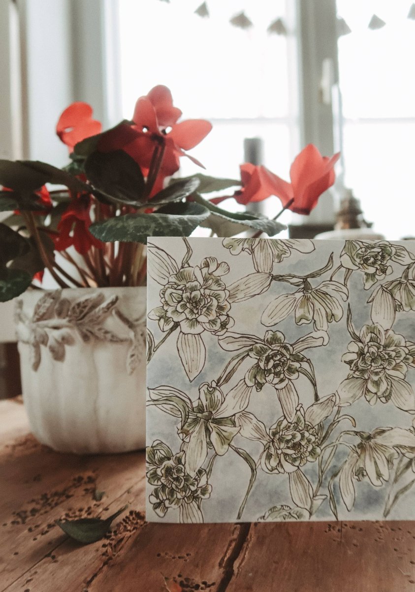 Klappkarte - Lily Flowers - The Baltic Shop