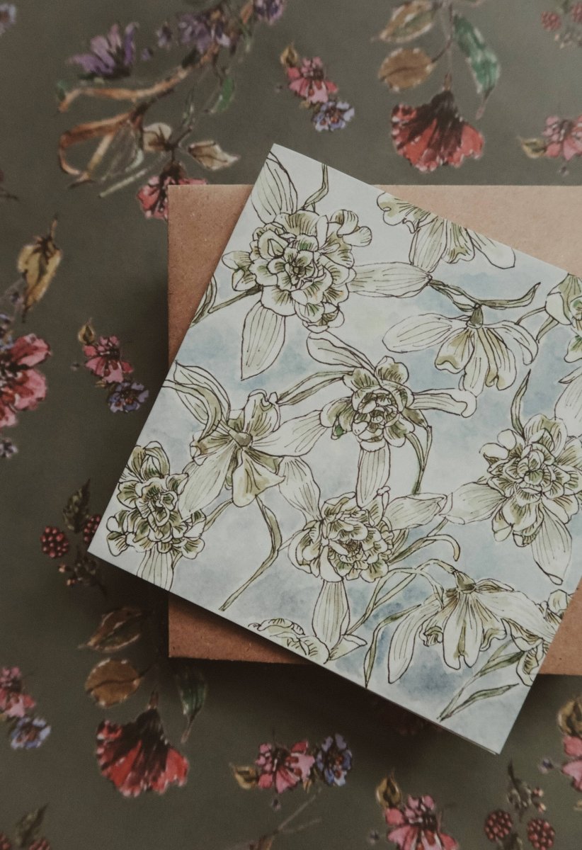 Klappkarte - Lily Flowers - The Baltic Shop