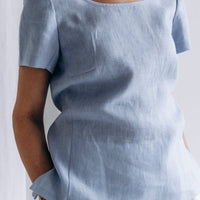 Klassischer Leinentop "Elin" - The Baltic Shop