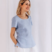 Klassischer Leinentop "Elin" - The Baltic Shop