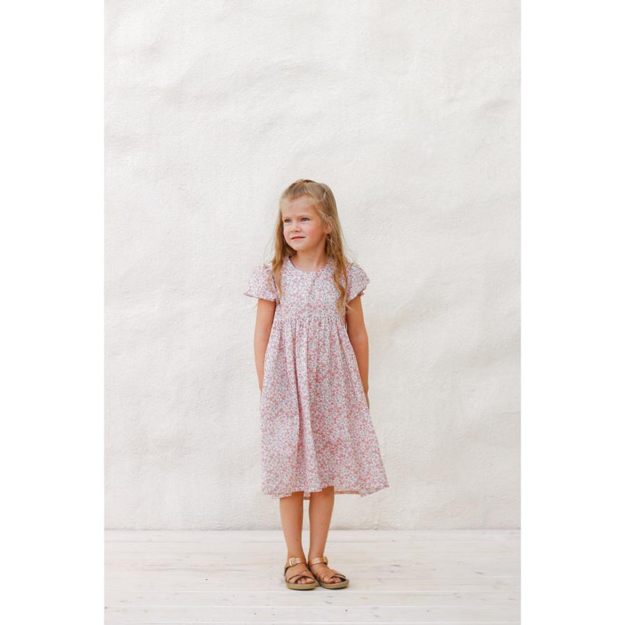 Kleid mit Blumenmuster aus Bio Baumwolle - The Baltic Shop