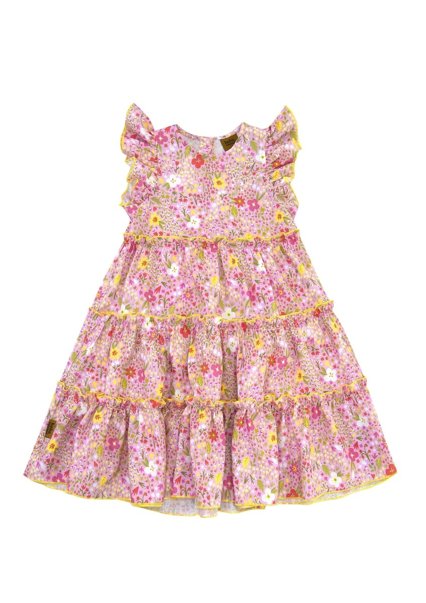 Kleid mit Blumenmuster für Mädchen in 2 Farben - The Baltic Shop