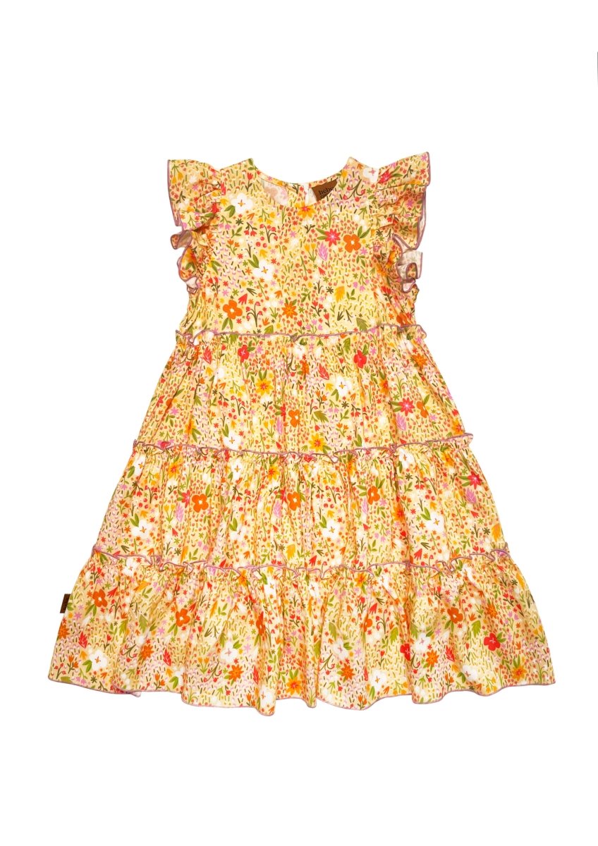 Kleid mit Blumenmuster für Mädchen in 2 Farben - The Baltic Shop