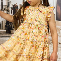 Kleid mit Blumenmuster für Mädchen in 2 Farben - The Baltic Shop