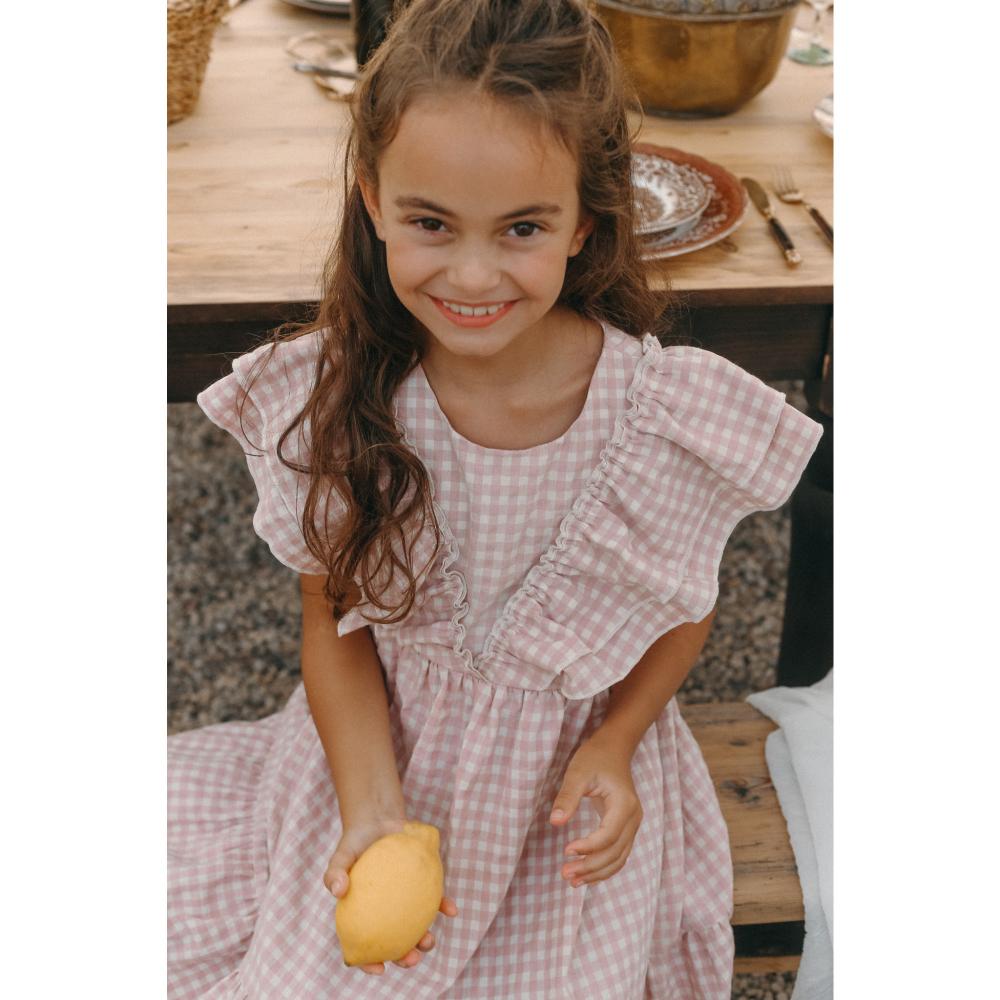 Kleid mit Rüschen in 2 Farben - The Baltic Shop