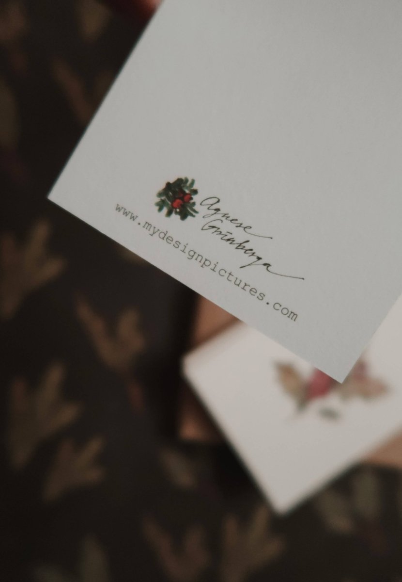 Kleine flache Karte mit Tannenzapfen - The Baltic Shop