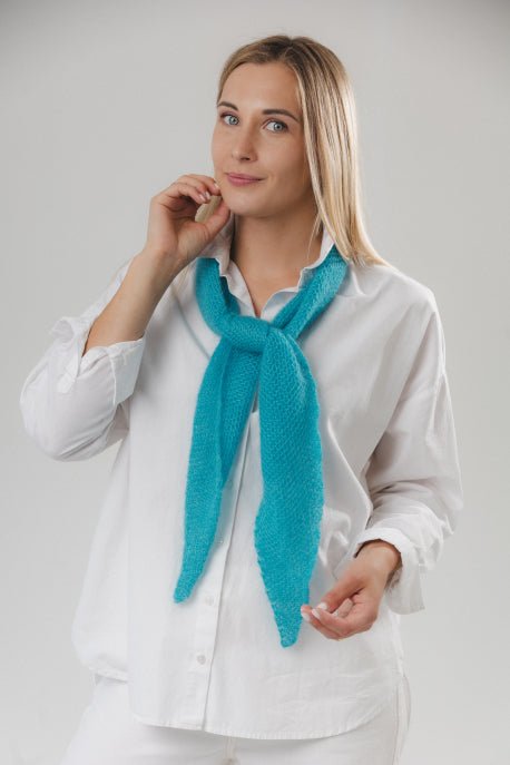 Kleiner Schal aus Mohair und Seide - The Baltic Shop