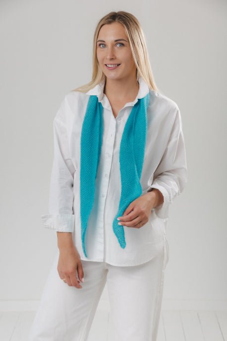 Kleiner Schal aus Mohair und Seide - The Baltic Shop