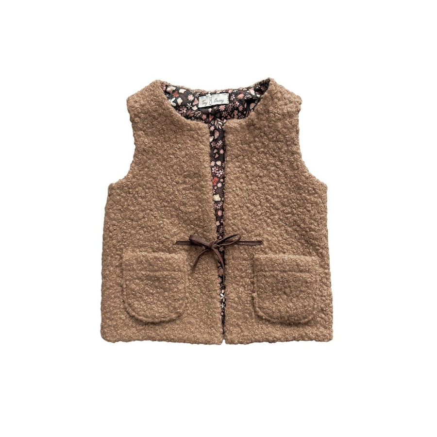 Kuschelige Weste mit Lederband in 2 Farben - The Baltic Shop