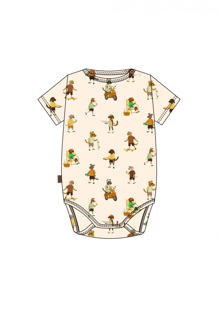 Kuscheliger Baby - Body mit Hundemuster - The Baltic Shop