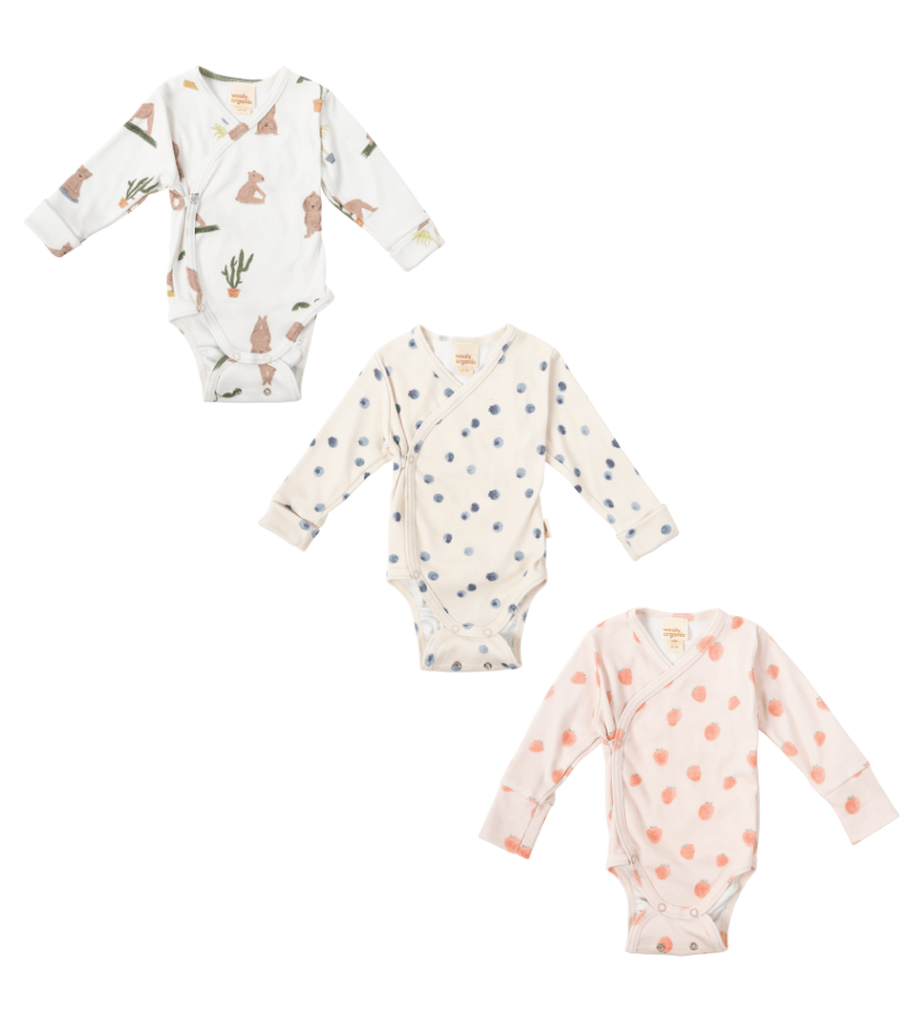 Langarmbody aus Bio Baumwolle in 3 Farben - The Baltic Shop