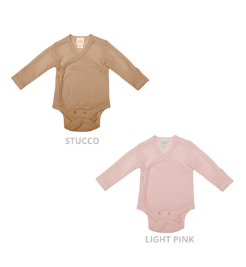 Langarmwickelbody aus Merinowolle und Seide - 2 Farben - The Baltic Shop